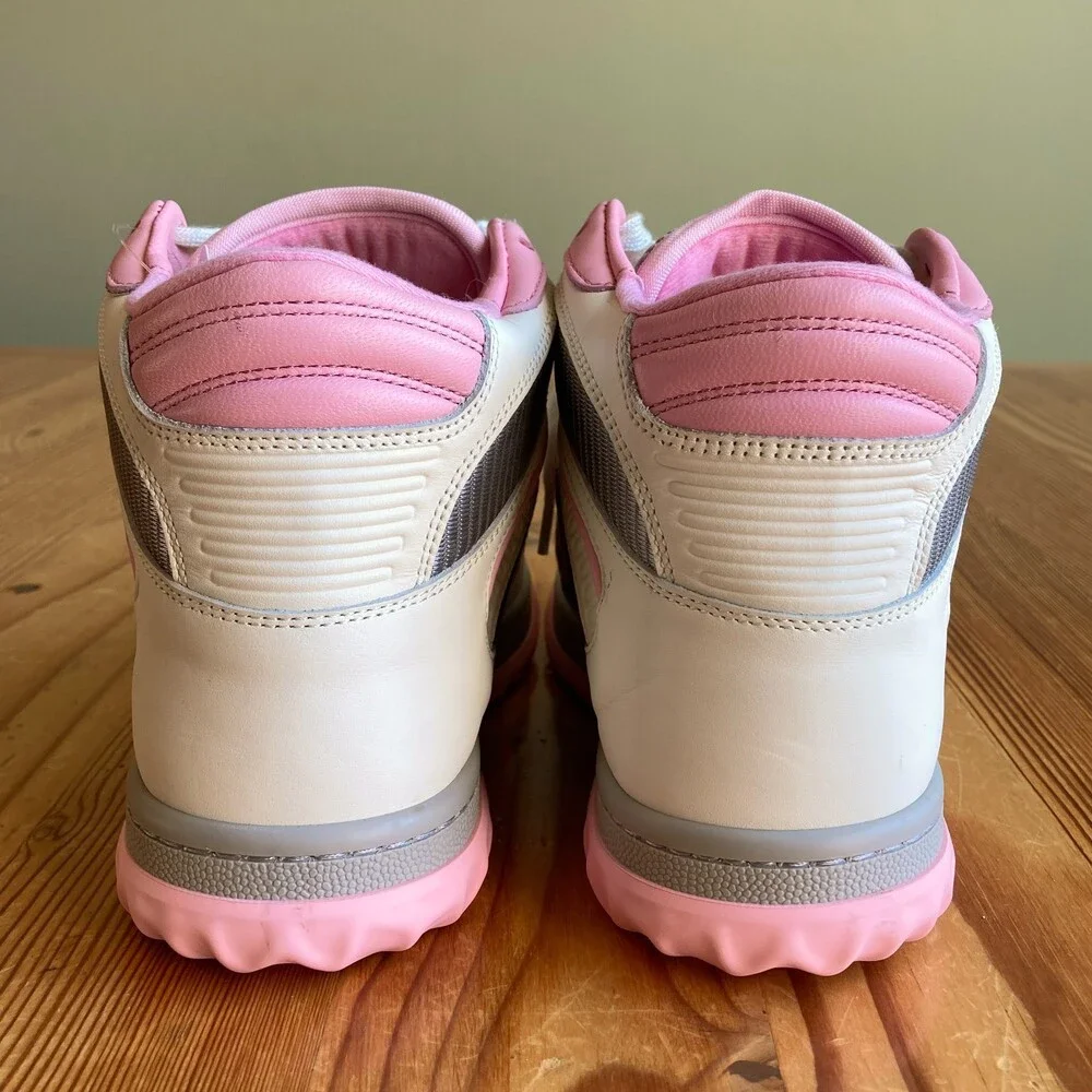 Gucci White / Pink High Top Mac80 Sneakers Shoes - Sz 34.5 / 4.5 US NIB - 0415AB